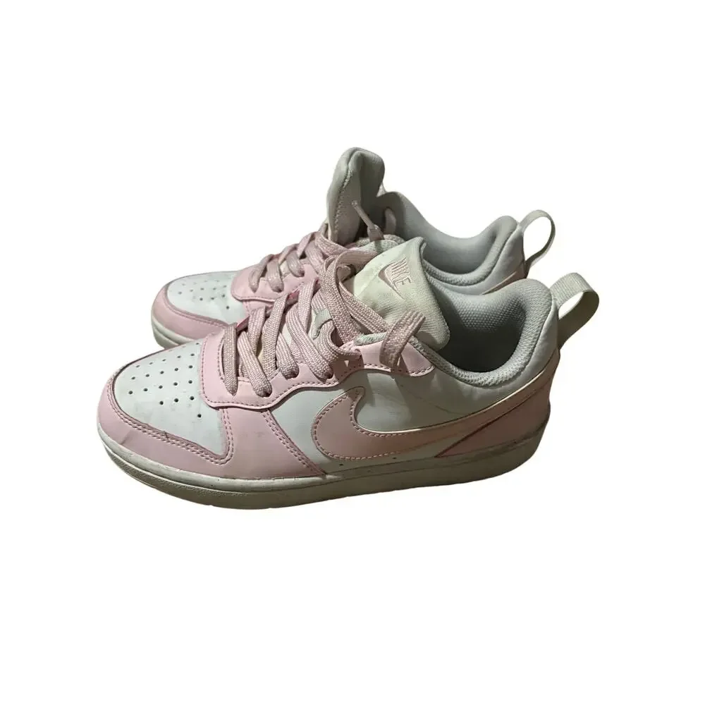 Nike Court Borough Low Recraft Big Kids GS White/Pink Foam DV5456-105 Size 4Y - Picture 2 of 4